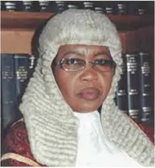  ??  ?? Hon. Uwani Musa Abba-Aji, JSC