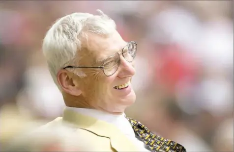  ?? Annie O'Neill/Post-Gazette ?? Steelers owner Dan Rooney, on July 29, 2000, during the Pro Football Hall of Fame induction ceremonies in Canton, Ohio.