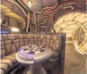  ?? JOSHUA SUDOCK/DISNEY PARKS ?? Millennium Falcon: Smugglers Run riders will pass by a dejarik set before boarding.