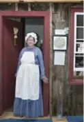  ?? VALERIE HAUCH ?? Marilyn Spearin greets visitors at the Tollkeeper’s Cottage Museum.