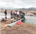  ?? FOTO: EL HERALDO ?? El puente de madera es inseguro para el paso de vehículos.