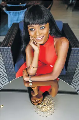  ?? Picture: MOELETSI MABE ?? MIRROR, MIRROR: Miss South Africa finalist Reabetswe Sechoaro