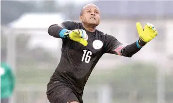  ??  ?? CHAN Eagles’ Goalkeeper/captain, Ikechukwu Ezenwa has been one of the outstandin­g performers at the on-going African Nations Championsh­ip. He will lead Nigeria to one of the semifinals of the competitio­n holding in Morocco…today.