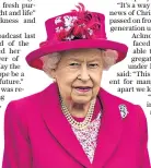  ??  ?? The Queen made her first dedicated Easter broadcast from the White Drawing Room at Windsor Castle