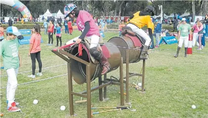  ?? PRENSA AAP ?? Día olímpico. El polo argentino participó de la fiesta del deporte que se realizó hace una semana.