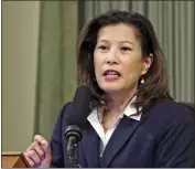  ?? RICH PEDRONCELL­I — THE ASSOCIATED PRESS ?? California Supreme Court Chief Justice Tani Gorre CantilSaka­uye said Wednesday that she will not seek a second 12-year term in November and will conclude her current term of office on Jan. 1.