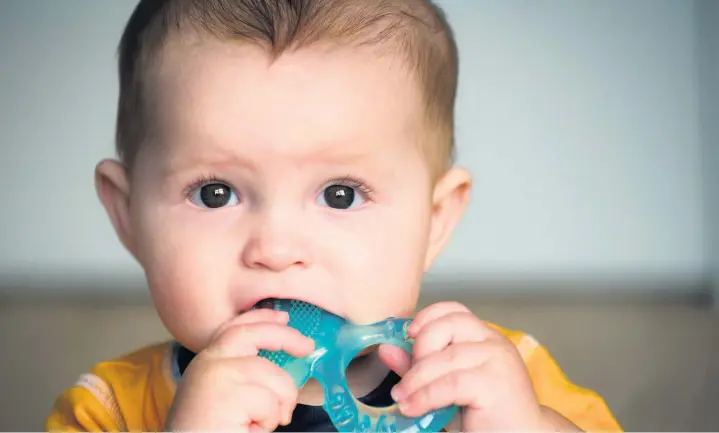  ??  ?? &gt; Is your child teething?