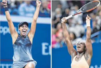  ?? FOTO: AFP ?? Happy End garantiert – Madison Keys (li.) und Sloane Stephens spielen um ihren ersten Grand-Slam-Titel.