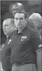  ?? ELSA/GETTY IMAGES ?? USA men’s basketball coach Mike Krzyzewski, who watched his team rout China on Saturday, says, “I just expect us to represent the country at the highest level, maintain our focus, stay away from injury and keep getting better.”