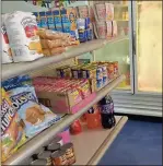  ??  ?? Cold items to snacks and much more can be found at Last Minute, the latest convenienc­e store to open in Cedartown at 411 E. Gibson St.