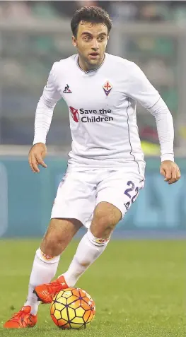  ?? GETTY IMAGES ?? Giuseppe Rossi, 28 anni, durante la sfida di campionato con il Sassuolo