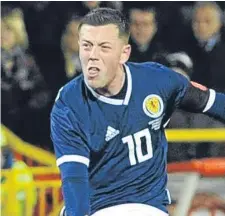  ??  ?? Scotland midfielder Callum McGregor.
