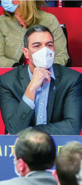  ?? EFE ?? Pedro Sánchez, ayer en el Comité Federal del PSOE en Ferraz