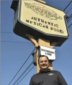  ?? PHOTO TOM BODUS ?? Carlos Weir, owner of Las Chabelas in Brawley and The Courtroom in El Centro, had to cut more than 60 percent of his sta  to keep the restaurant­s afloat during the pandemic.