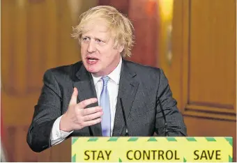  ??  ?? Change of tone: Boris Johnson will be looking for areas of compromise