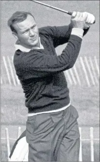  ?? Picture: PA ?? Golf superstar Arnold Palmer in action back in 1965