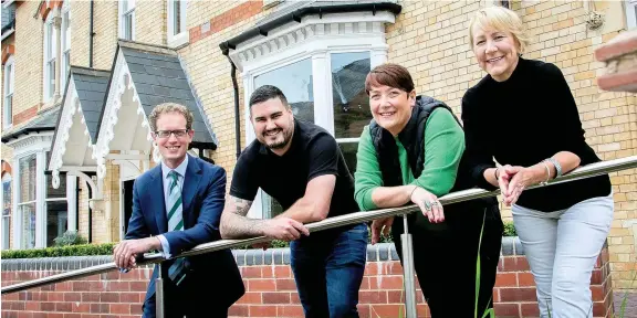  ??  ?? From left: Calthorpe Estates chief executive Haydn Cooper with Chapter chef director, Ben Ternent and directors Irene Allan and Ann Tonks