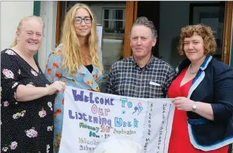  ??  ?? Ann Prendergas­t, Jennifer Jones of Bray Area Partnershi­p, Nicky Roe of the Village Cafe, Sylvia Scanlon.