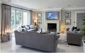  ??  ?? Below: An Elan home automation system was used in this Link It Solutions Berkshire project, operated by remote controls, tablets or smartphone­s