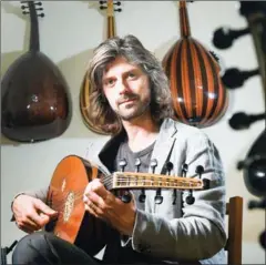  ?? JOHN THYS/AFP ?? Belgian Artistic director and oud player Tristan Driessens poses for a picture during an interview in Brussels on June 22.