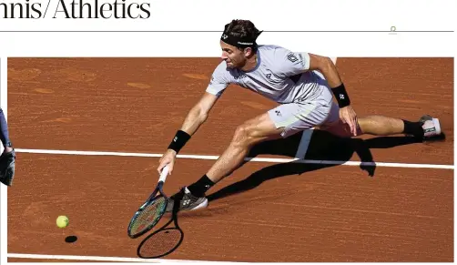  ?? Picture: Alex Caparros/Getty Images ?? Casper Ruud of Norway plays a backhand during the Barcelona Open at Real Club De Tenis in Barcelona, Spain.