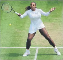  ?? FOTO: AP ?? Serena Williams, en el partido ganado a Julia Goerges