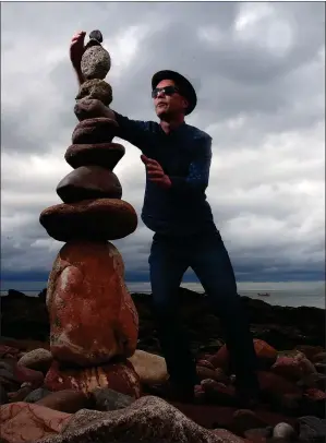  ?? Picture: Gordon Terris ?? „ James Craig Page is organising the European stone-stacking contest.