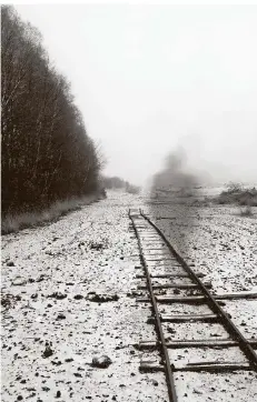  ?? FOTO: SCHÄDEL ?? Dieses Foto trägt den Titel „Der Weg“. Es handelt sich um eine Langzeitbe­lichtung in einem ehemaligen Zwangsarbe­iterlager bei Soltau.