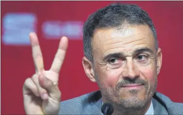  ??  ?? Luis Enrique, en la rueda de prensa de su presentaci­ón como selecciona­dor en noviembre.