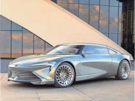  ?? GM DESIGN ?? The Buick Wildcat EV concept is seen. Buick plans to show its first EV this year.