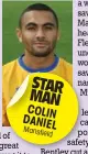  ??  ?? STAR MAN COLIN DANIEL Mansfi
eld