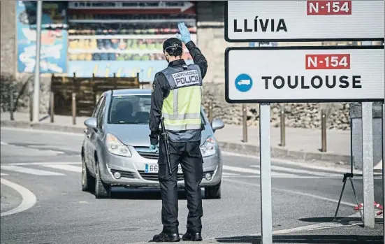  ?? LLIBERT TEIXIDÓ ?? Desde el 16 de marzo las fronteras españolas están cerradas excepto para el paso de mercancías o razones de causa mayor