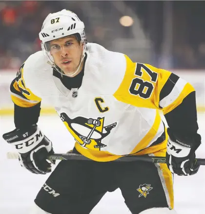  ?? GETTY IMAGES FILES ?? Sidney Crosby left Penguins’ practice early Saturday and missed practice Sunday, leading to speculatio­n about the reasons why.
