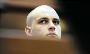  ?? PICTURE: CINDY WAXA/AFRICAN NEWS AGENCY (ANA) ?? NEW LOOK: Henri van Breda in the Cape Town High Court. He is accused of murdering his parents and his brother.