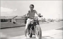  ?? COURTESY PHOTO ?? Duncan Mcfetridge, who grew up around the San Diego region, seen on a motorcycle in Clairemont in the 1960s.