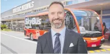  ?? Picture: AJ MOLLER ?? Adam Begg, of SkyBus, at Gold Coast Airport.