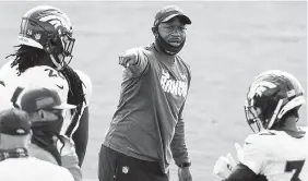  ?? David Zalubowski, The Associated Press ?? Broncos defensive backs coach Renaldo Hill is getting his first opportunit­y to be a defensive coordinato­r with the Chargers.