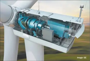  ?? Image: GE. ?? GE will supply and install 123 wind turbines for Coopers Gap.