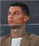  ??  ?? Banned: Ronaldo last night