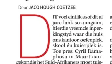  ??  ?? JACO HOUGH COETZEE