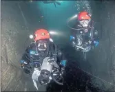  ??  ?? IN DEEP: Divers study the marine life of St Kilda.