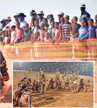  ?? ?? CULTURE NIGHT:
Traditiona­l dance in front of a packed arena