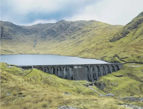  ??  ?? 0 Cruachan Dam in Argyll holds back enough water to fil 4,440 Olympic-sized swimming pools