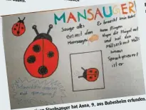  ??  ?? Einen neuartigen Staubsauge­r hat Anna, 9, aus Bubesheim erfunden.