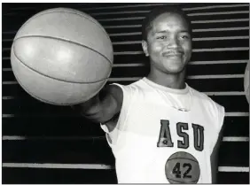  ?? (Arkansas Democrat-Gazette file photo) ?? John Tate was a two-time All-American at Arkansas State University in the mid-80s.