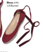  ??  ?? Shoes, £195, LK Bennett