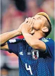  ??  ?? Top gear: Keisuke Honda has scored in three World Cups