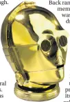  ??  ?? £56,250
C-3PO’s golden helmet made for the promotion of The Return of the Jedi and believed to be unique. It sold in a Sotheby’s online sale