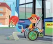  ??  ?? Will Da maggio il cartone animato che racconta la vita un ragazzo paraplegic­o dalla nascita. Con il suo carattere forte e positivo è di esempio agli altri