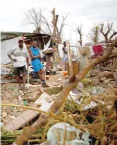  ?? | AP ?? La devastació­n de Haití por el paso del huracán Matthew éxodo de haitianos. está provocando el